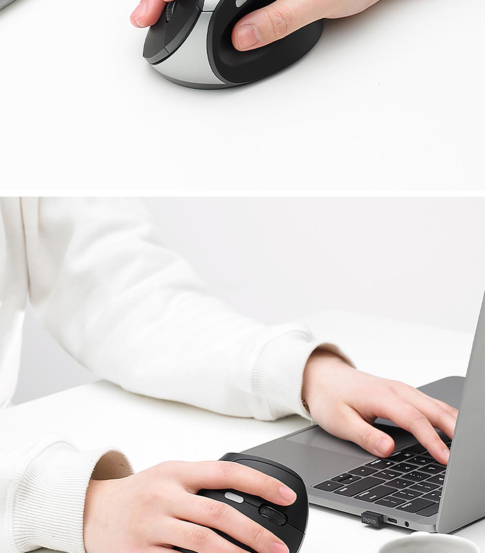 rapoo 雷柏 EV250人體工學無線靜音垂直滑鼠,U52540038,rapoo雷柏EV250人體工學無線靜音垂直滑鼠,原廠保固,大量採購歡迎洽詢,品質保證