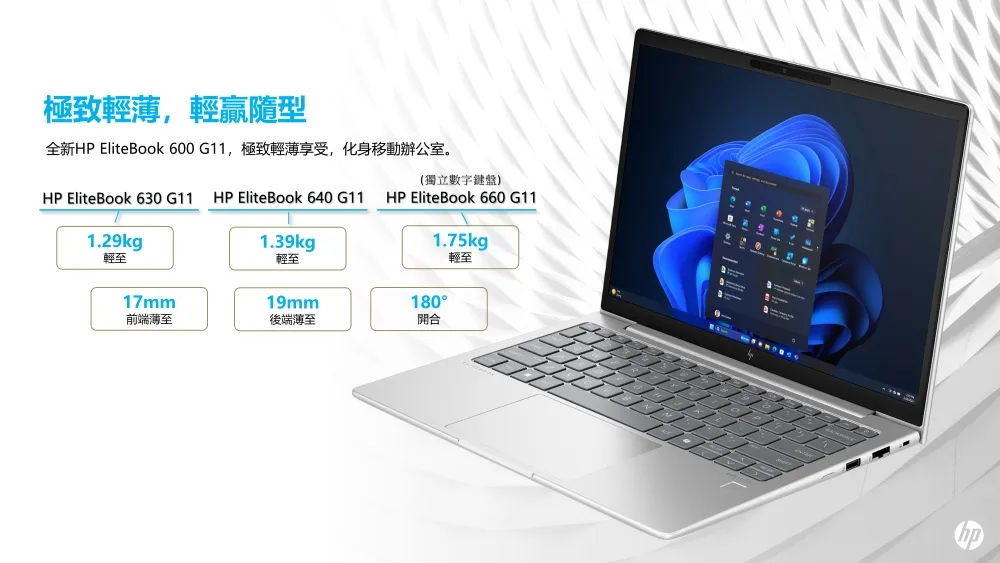 HP 惠普 EliteBook 630 G11 13.3吋 商用AI筆電  銀色 16GB/1TB