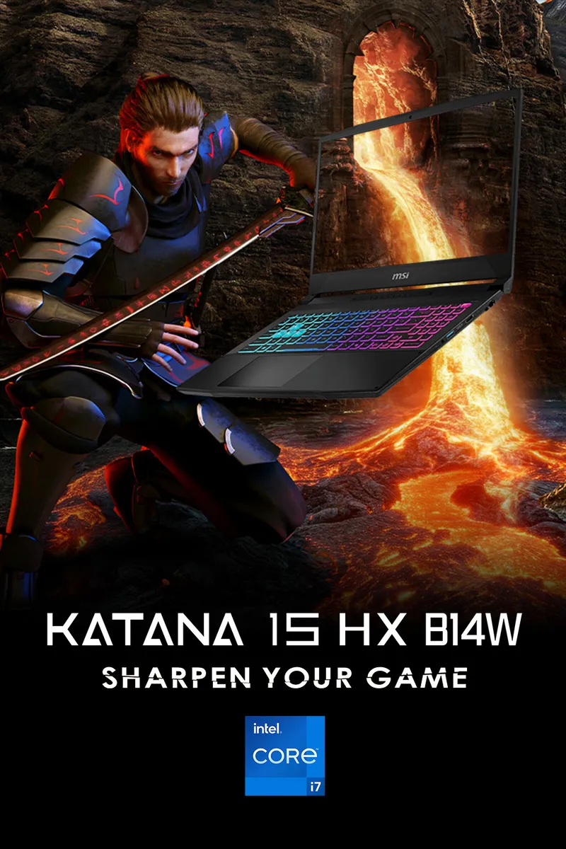 MSI 微星 Katana 15 HX B14W Intel i7 14650HX/ RTX 5050 8GB 基礎級龍魂之劍