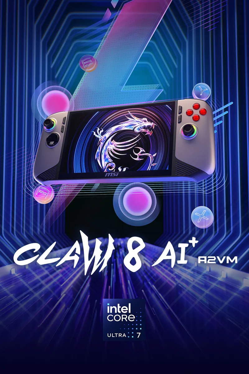 MSI 微星 Claw 8 AI+ A2VM 2025熱銷電競掌機