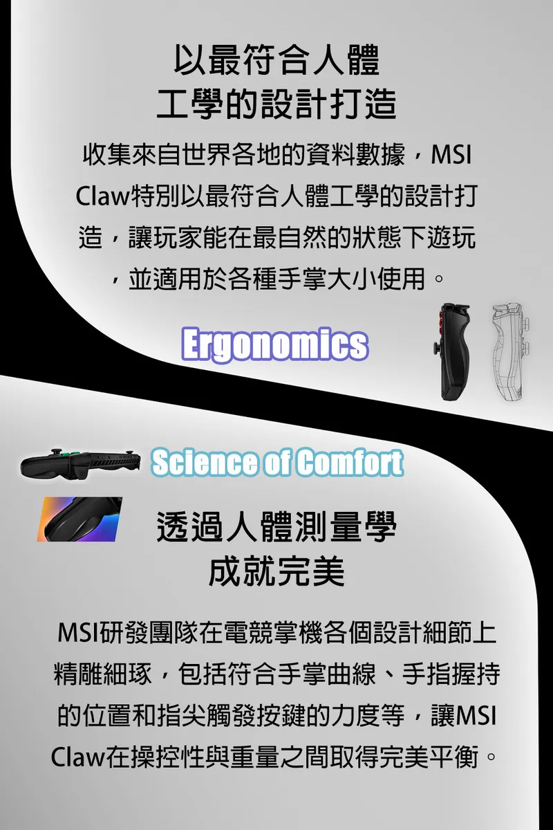 MSI 微星 Claw 7 AI+ A2VM 2025熱銷電競掌機