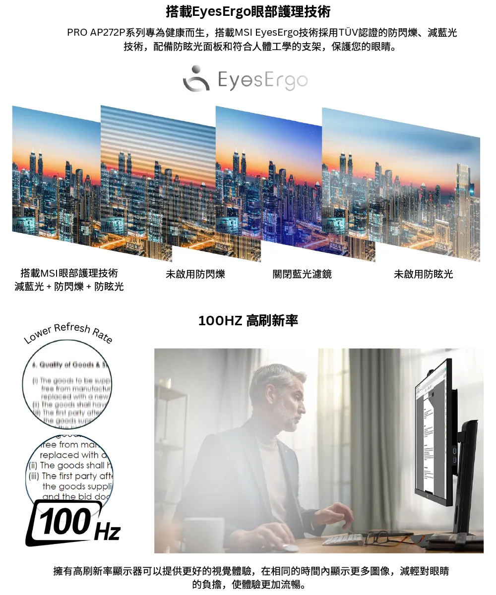 MSI 微星 PRO AP272P i3處理器/ 8G記憶體/ 512G SSD 一體成型電腦