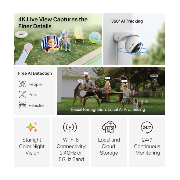 TP-Link Tapo C560WS 戶外旋轉式 Wi-Fi 防護攝影機