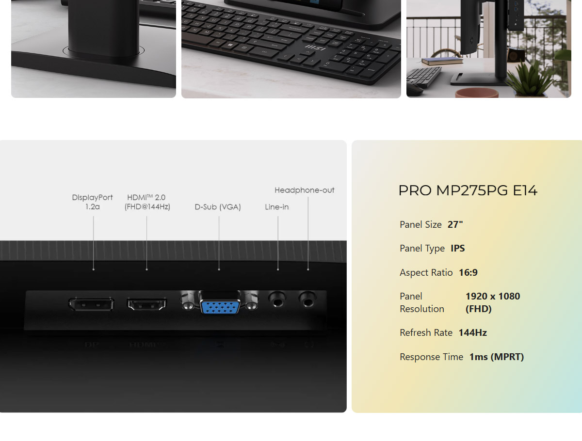 MSI PRO MP275PG E14 專業護眼螢幕,U52890055,MSIPROMP275PGE14專業護眼螢幕,原廠保固,大量採購歡迎洽詢,安心保證