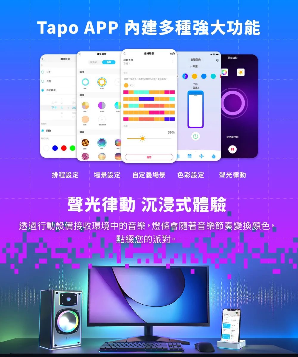 TP-Link Tapo L920-5 智慧 Wi-Fi 多彩燈條