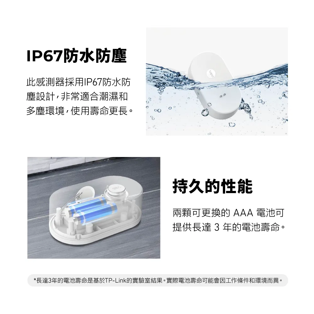 TP-Link Tapo T300 智慧漏水感應器