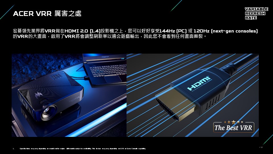 ACER GD711 4K UHD 投影機 1450ANSI ( MR.JUW11.00L ),U52450018,ACERGD7114KUHD投影機1450ANSI(MR.JUW11.00L),原廠保固,大量採購歡迎洽詢,品質保證