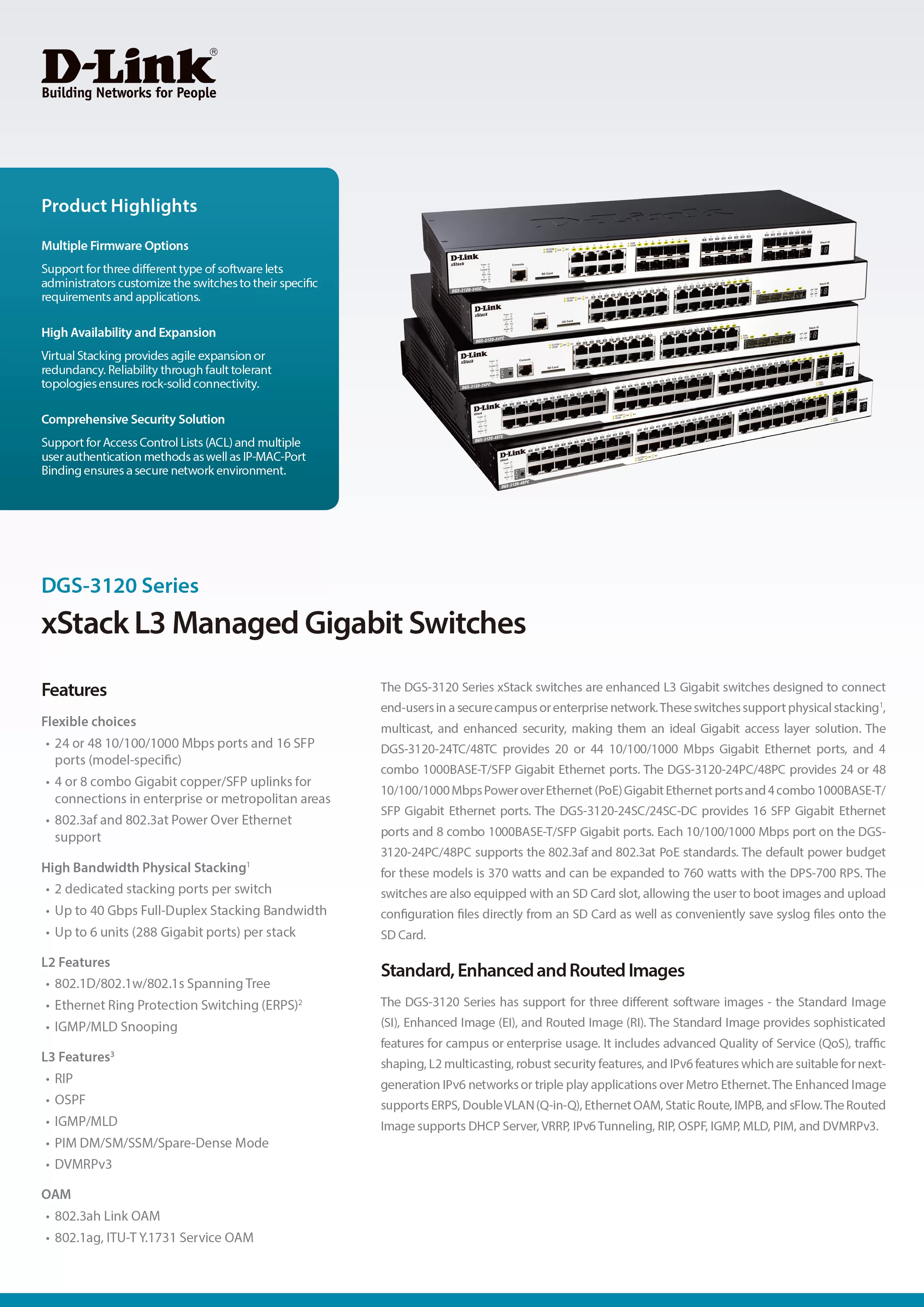 D-Link 友訊 DGS-3120-24TC(EI) xStack DGS-3120系列 L2 網管型Gigabit交換器