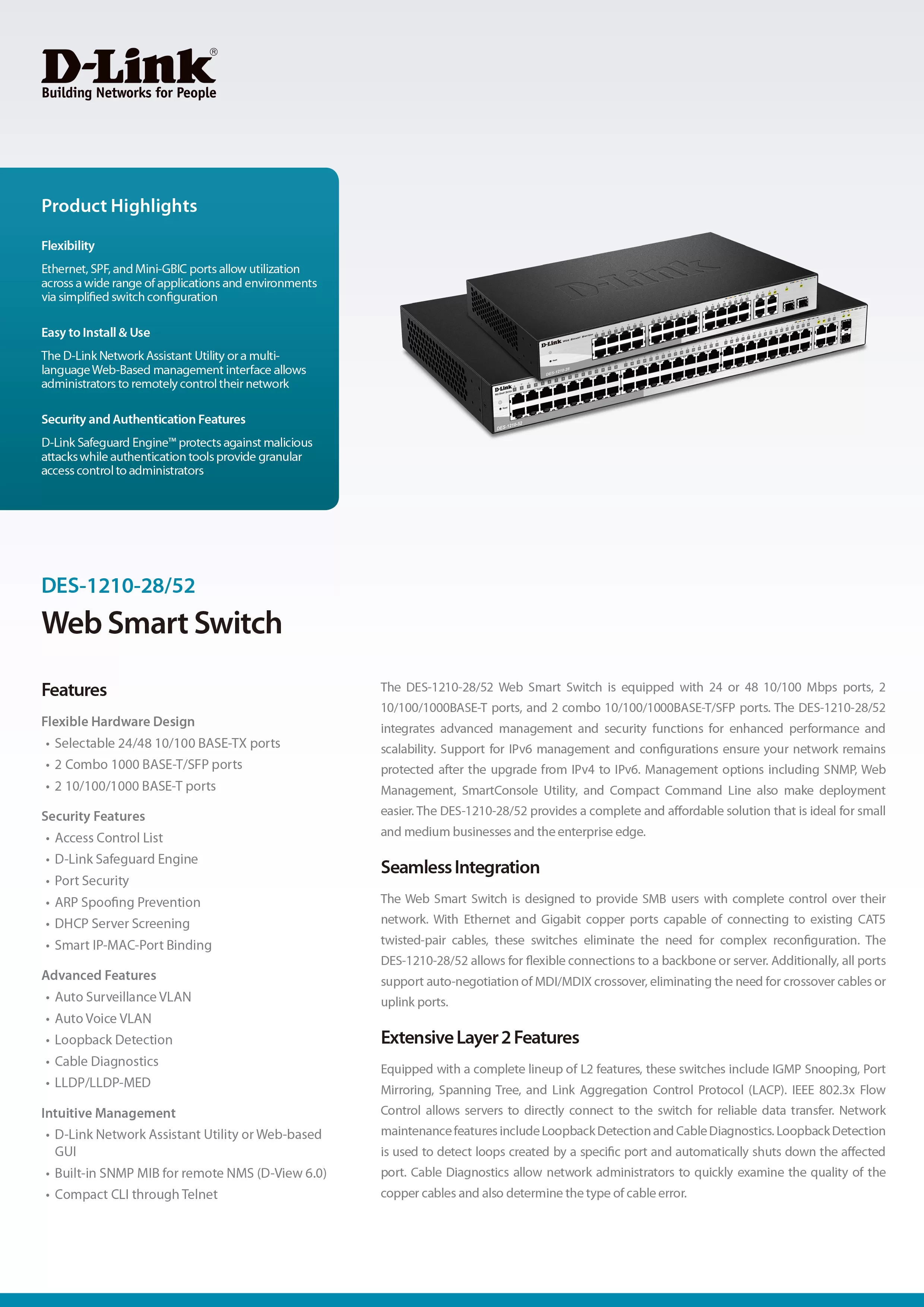 D-Link 友訊 DES-1210-52 Layer 2 10/100M 智慧型網管交換器,實際價格以報價為主,DES-1210-52,D-Link友訊DES-1210-52Layer210/100M智慧型網管交換器,原廠保固,大量採購歡迎洽詢