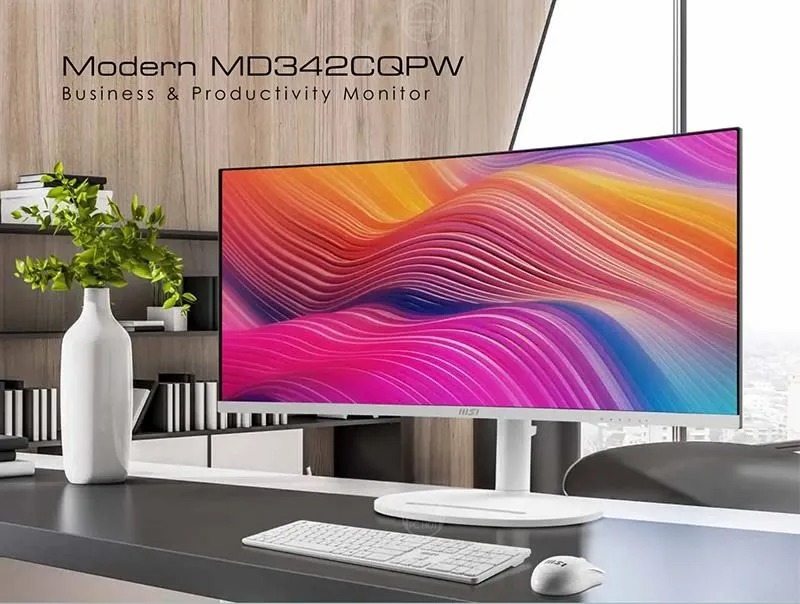 MSI 微星 Modern MD342CQPW 34吋曲面超寬螢幕 UWQHD 3440x1440