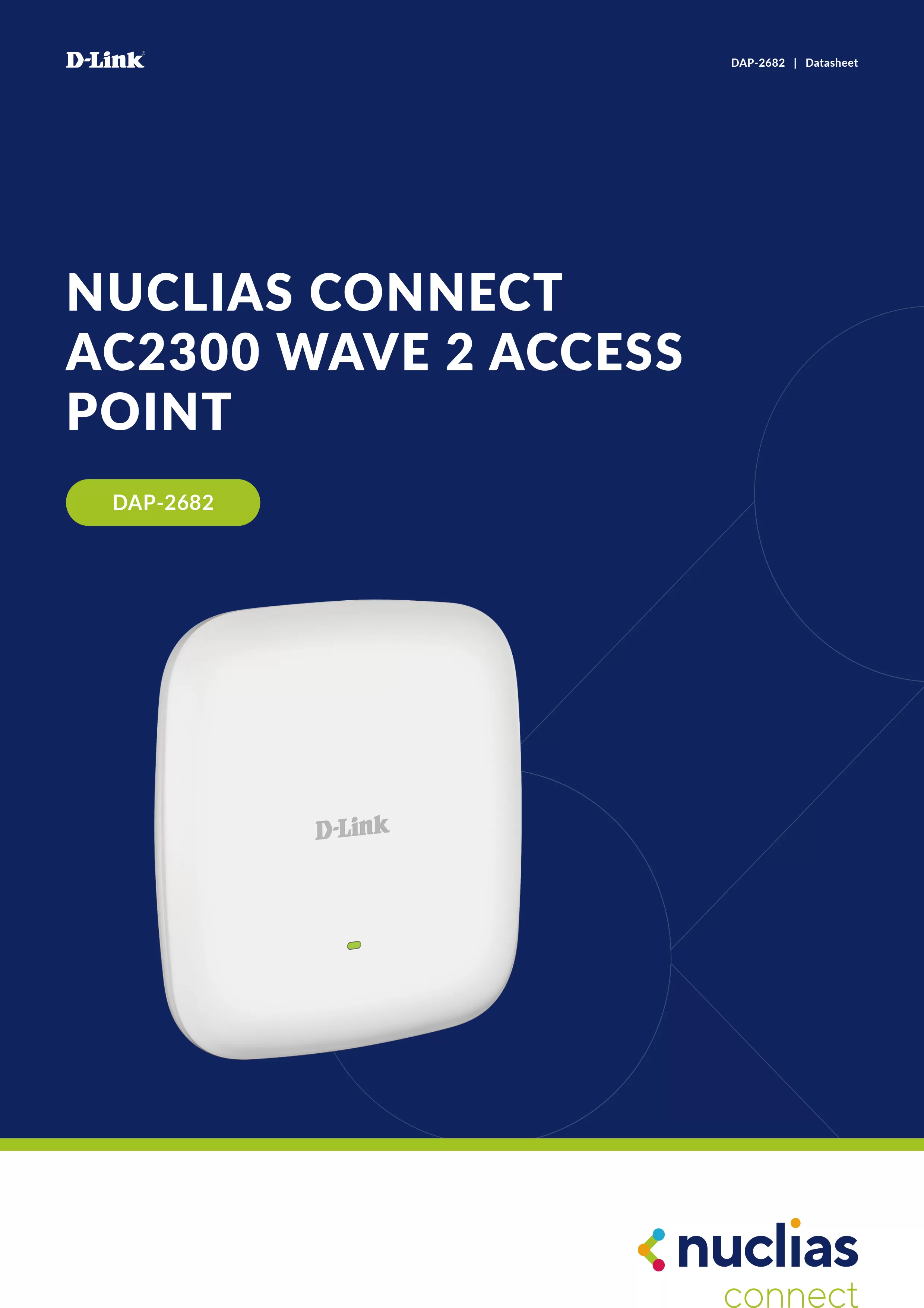 D-Link 友訊 DAP-2682 AC2300 Wave 2 雙頻PoE 無線基地台