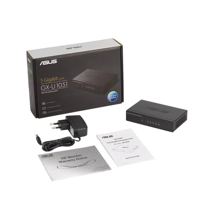 ASUS 華碩 配備 VIP 連接埠的精巧型隨插即用交換器(GX-U1051)5 個 Gigabit 連接埠,U52260035,ASUS華碩配備VIP連接埠的精巧型隨插即用交換器(GX-U1051)5個Gigabit連接埠,原廠保固,大量採購歡迎洽詢,品質保證