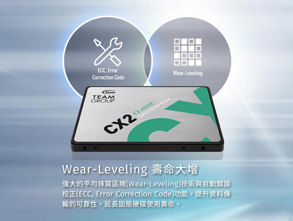 TEAM十銓 CX2 2TB 2.5吋SATAIII SSD ( T253X6002T0C101 )內接固態硬碟,U52390007,TEAM十銓CX22TB2.5吋SATAIIISSD(T253X6002T0C101)內接固態硬碟,原廠保固,大量採購歡迎洽詢,品質保證