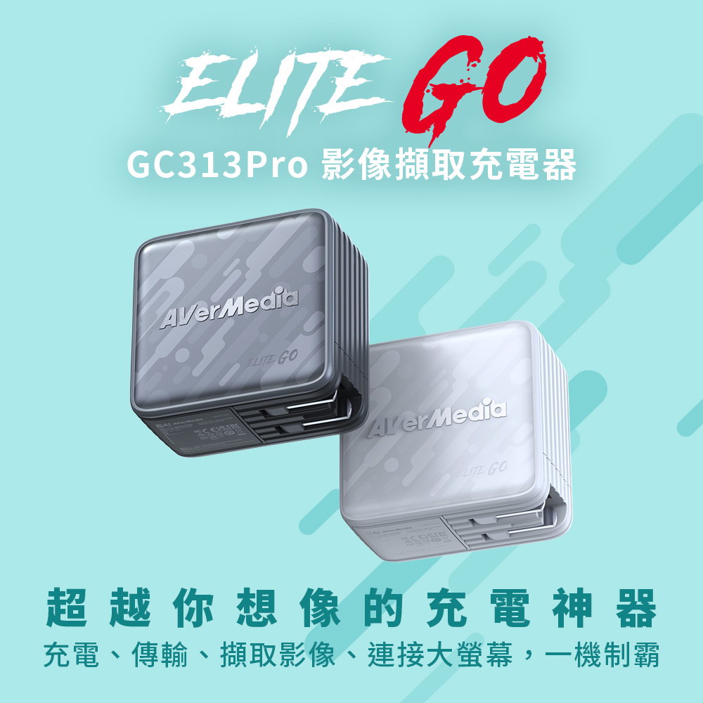 AVERMEDIA 圓剛 ELITE GO GC313Pro影像擷取充電器 ( GC313ProW /61GC313PROA5 ),U52500053,AVERMEDIA圓剛ELITEGOGC313Pro影像擷取充電器(GC313ProW/61GC313PROA5),原廠保固,大量採購歡迎洽詢,品質保證