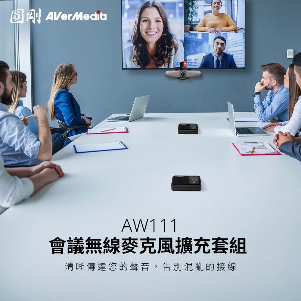 AVERMEDIA 圓剛 AW111一對二無線收音麥克風組 ( 61AW111000AB ),C52500001,AVERMEDIA圓剛AW111一對二無線收音麥克風組(61AW111000AB),原廠保固,大量採購歡迎洽詢,品質保證
