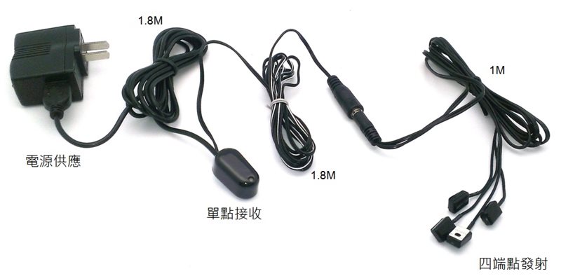 BENEVO 帶線型一對四IR紅外線遙控集中管 ( BIR104S ),U52520009,BENEVO帶線型一對四IR紅外線遙控集中管(BIR104S),原廠保固,大量採購歡迎洽詢,品質保證