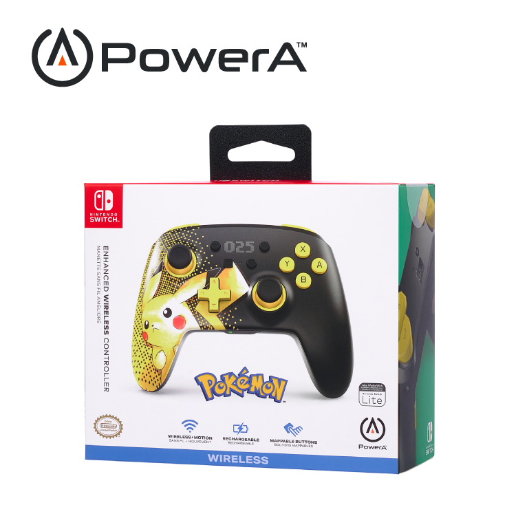 【PowerA】任天堂官方授權藍芽5.0無線遊戲手把-皮卡丘 ( 1521476-02 ),實際價格以報價為主,U52730046,【PowerA】任天堂官方授權藍芽5.0無線遊戲手把-皮卡丘(1521476-02),原廠保固,大量採購歡迎洽詢