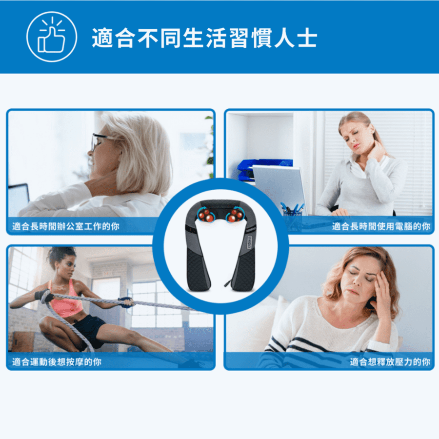 RENPHO 肩頸背按摩器 ( RP-SNM061 ),實際價格以報價為主,U52750038,RENPHO肩頸背按摩器(RP-SNM061),原廠保固,大量採購歡迎洽詢