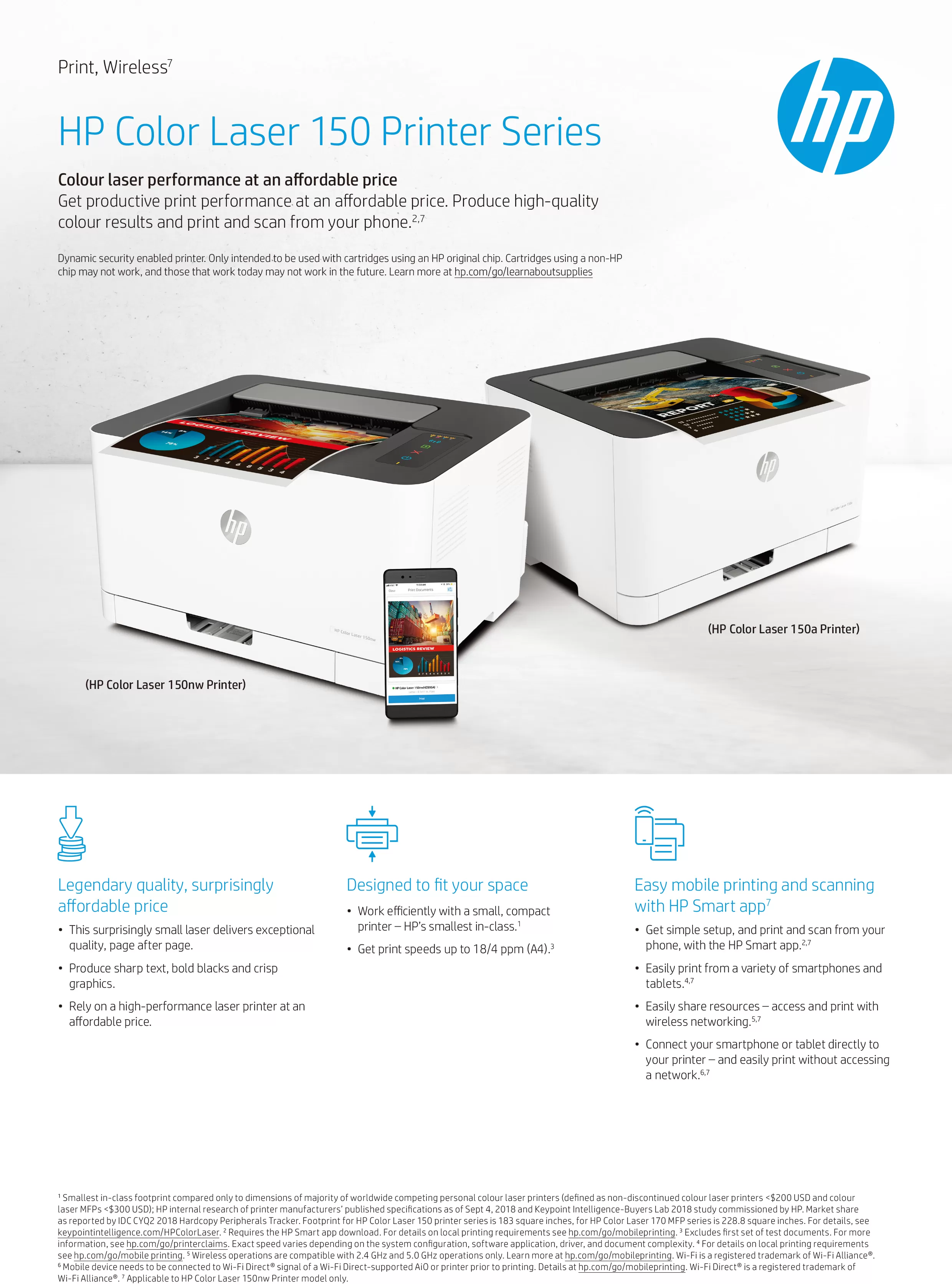 HP 惠普 Color Laser 150a 彩色雷射印表機 (4ZB94A)