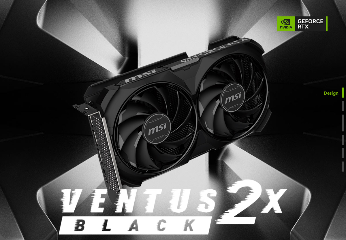MSI 微星 RTX 4060 Ti VENTUS 2X BLACK 16G 顯示卡