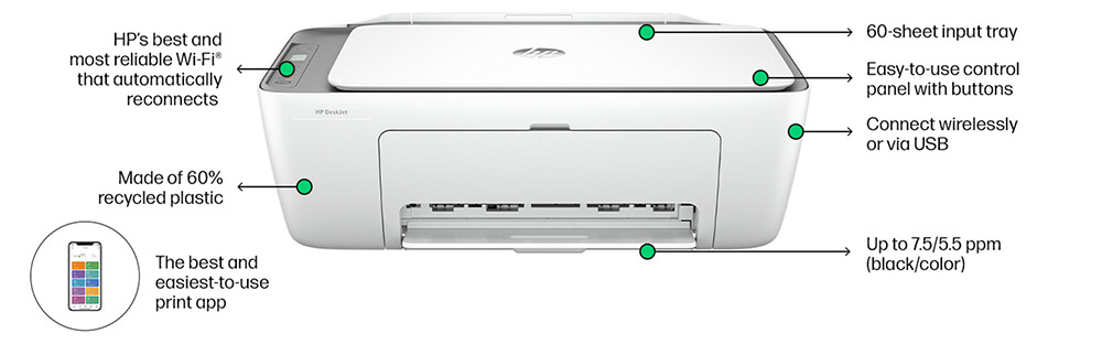 HP 惠普 DeskJet 2821 無線噴墨多功能事務機 (60K41A),噴墨印表機,HP惠普,實際價格以報價為主,2821(EOL),HP惠普DeskJet2821無線噴墨多功能事務機(60K41A)