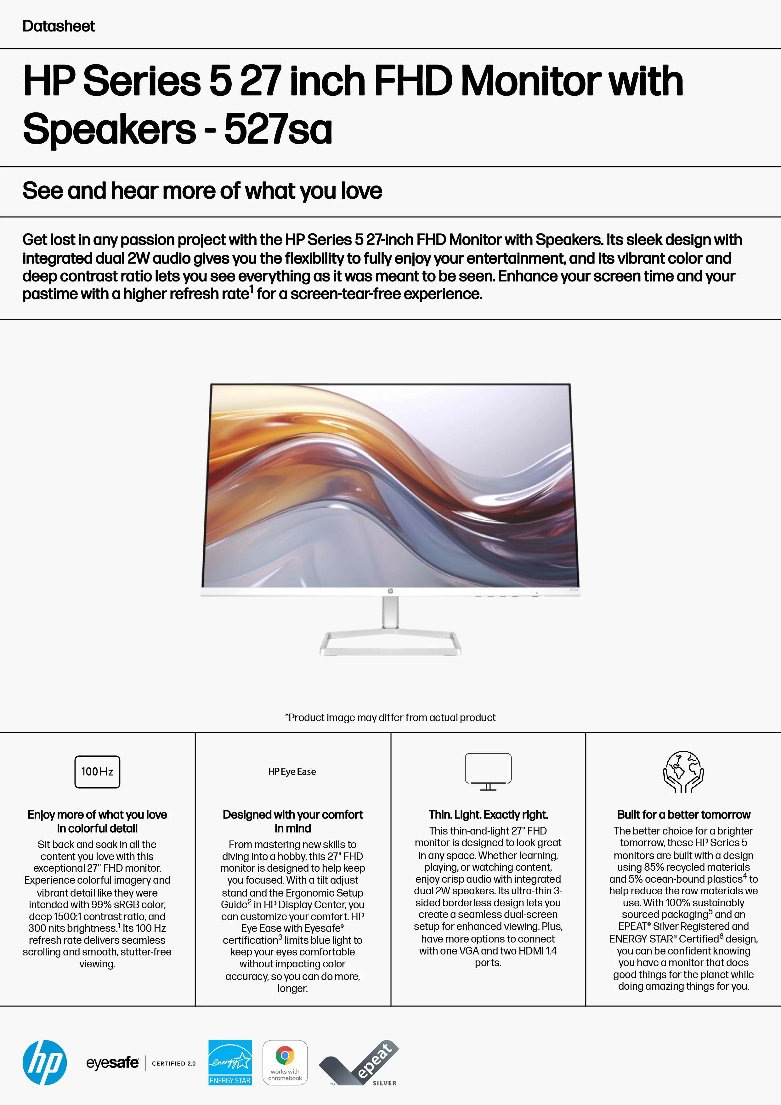 HP 惠普 Series 5 527sa 27 吋 FHD 顯示器,含喇叭 (94F49AA),實際價格以報價為主,94F49AA,HP惠普Series5527sa27吋FHD顯示器,含喇叭(94F49AA),原廠保固,大量採購歡迎洽詢