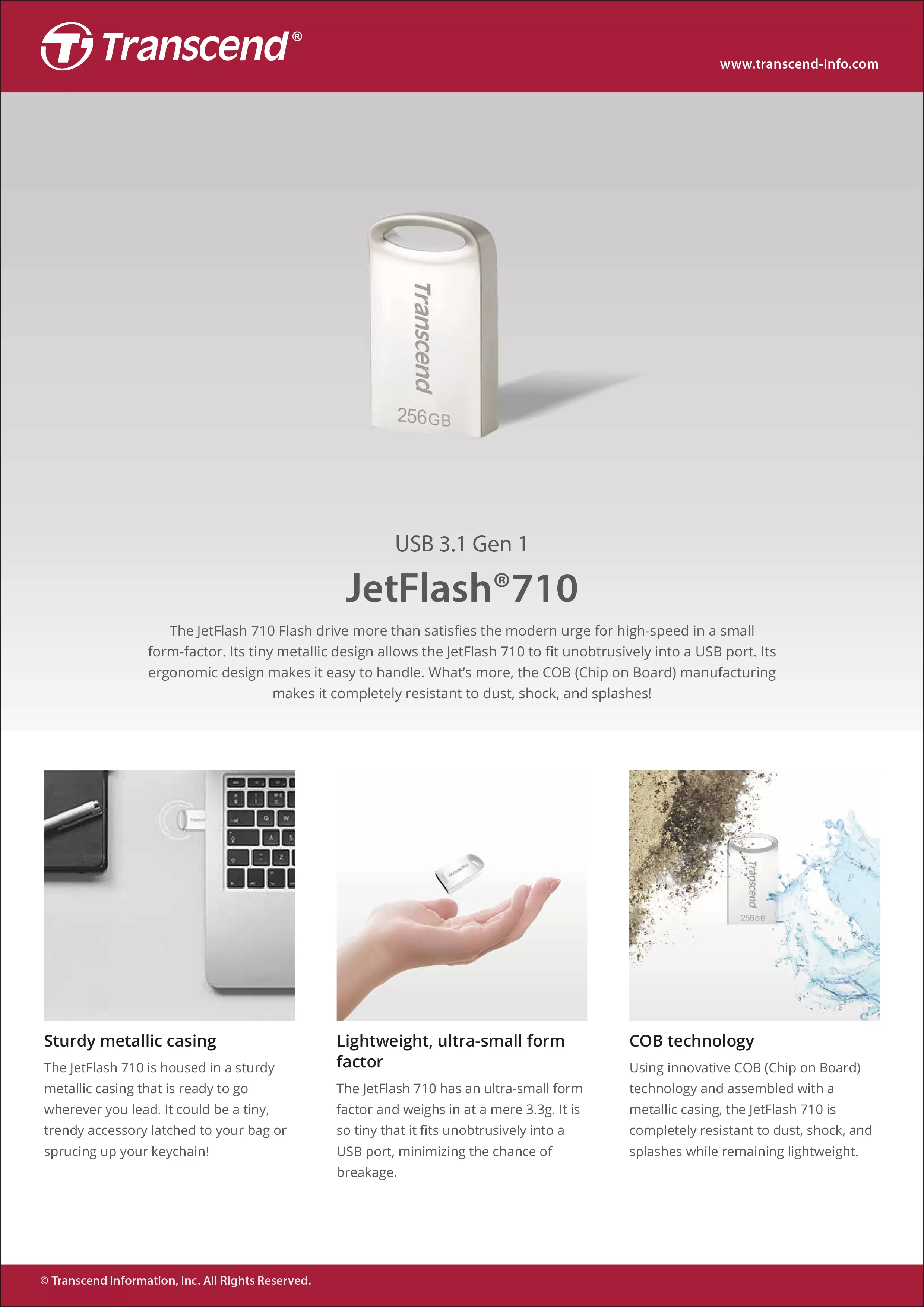 Transcend 創見 JetFlash 710 隨身碟