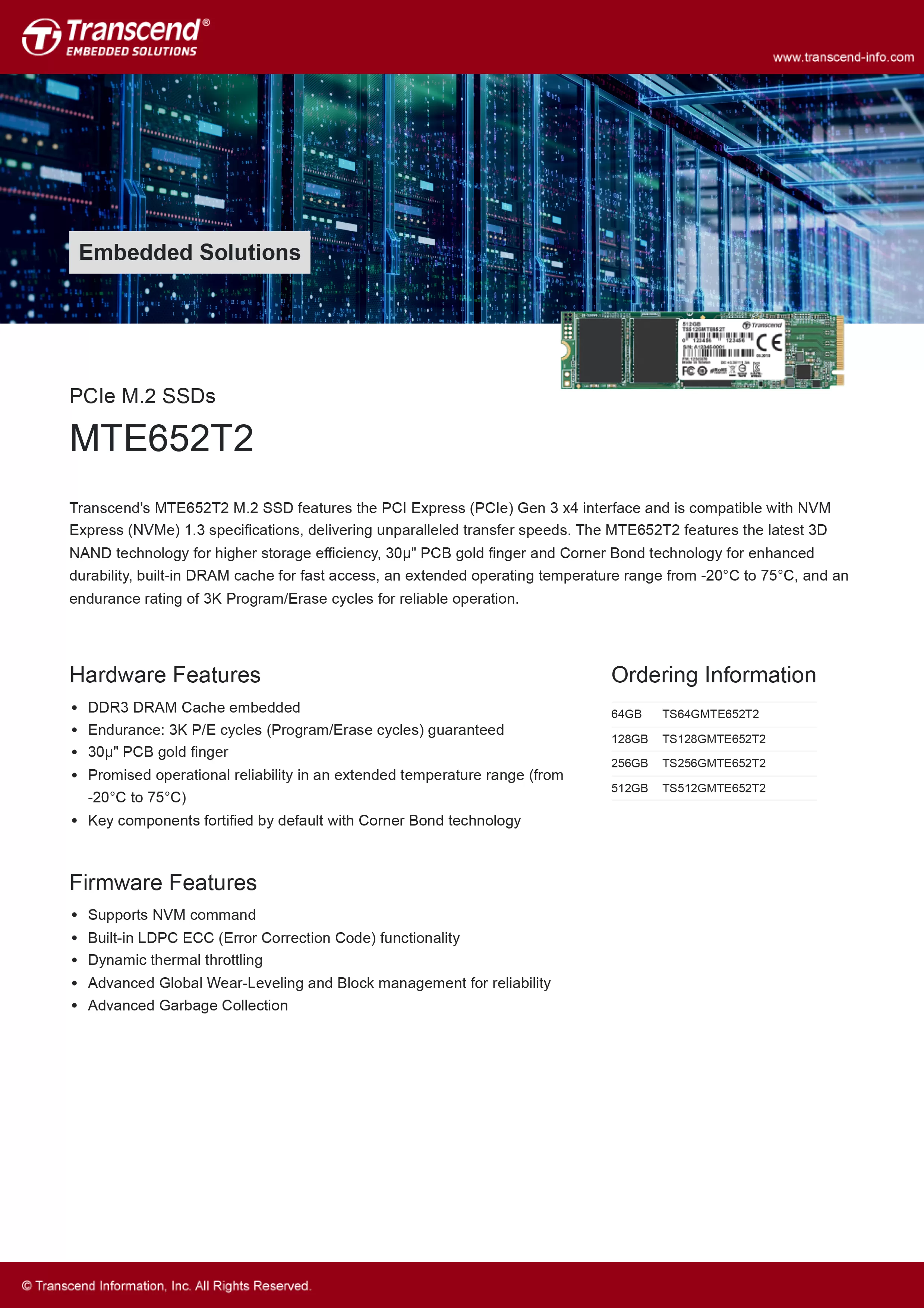 Transcend 創見 MTE652T2 PCIe M.2 SSDs