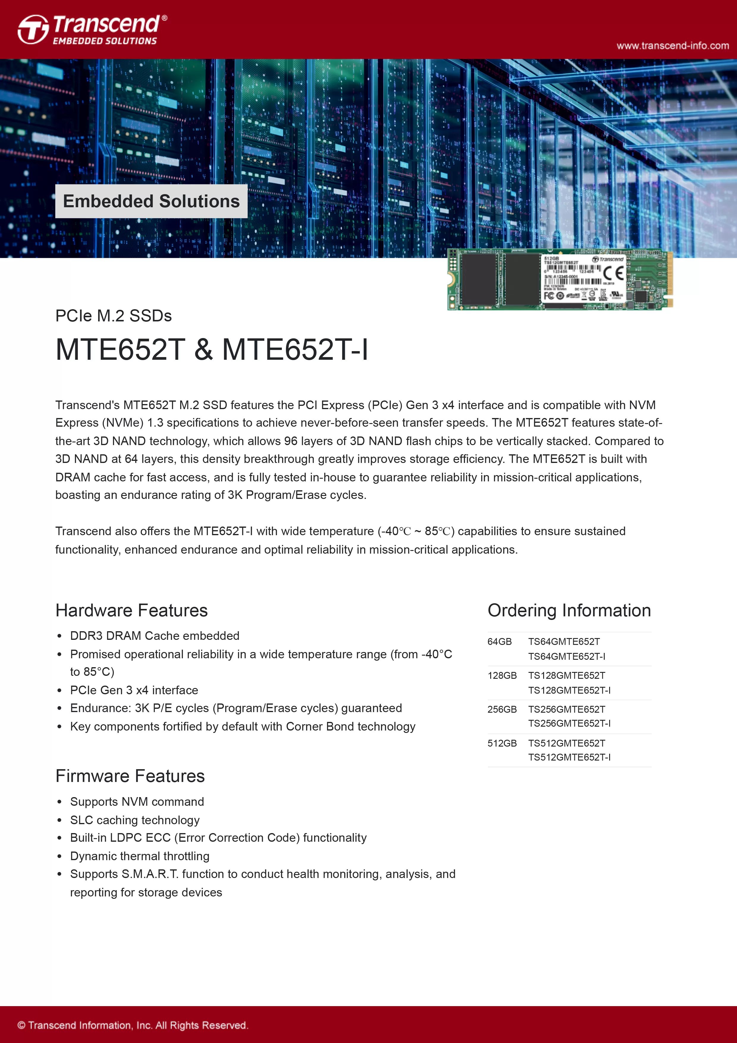 Transcend 創見 MTE652T PCIe M.2 SSDs