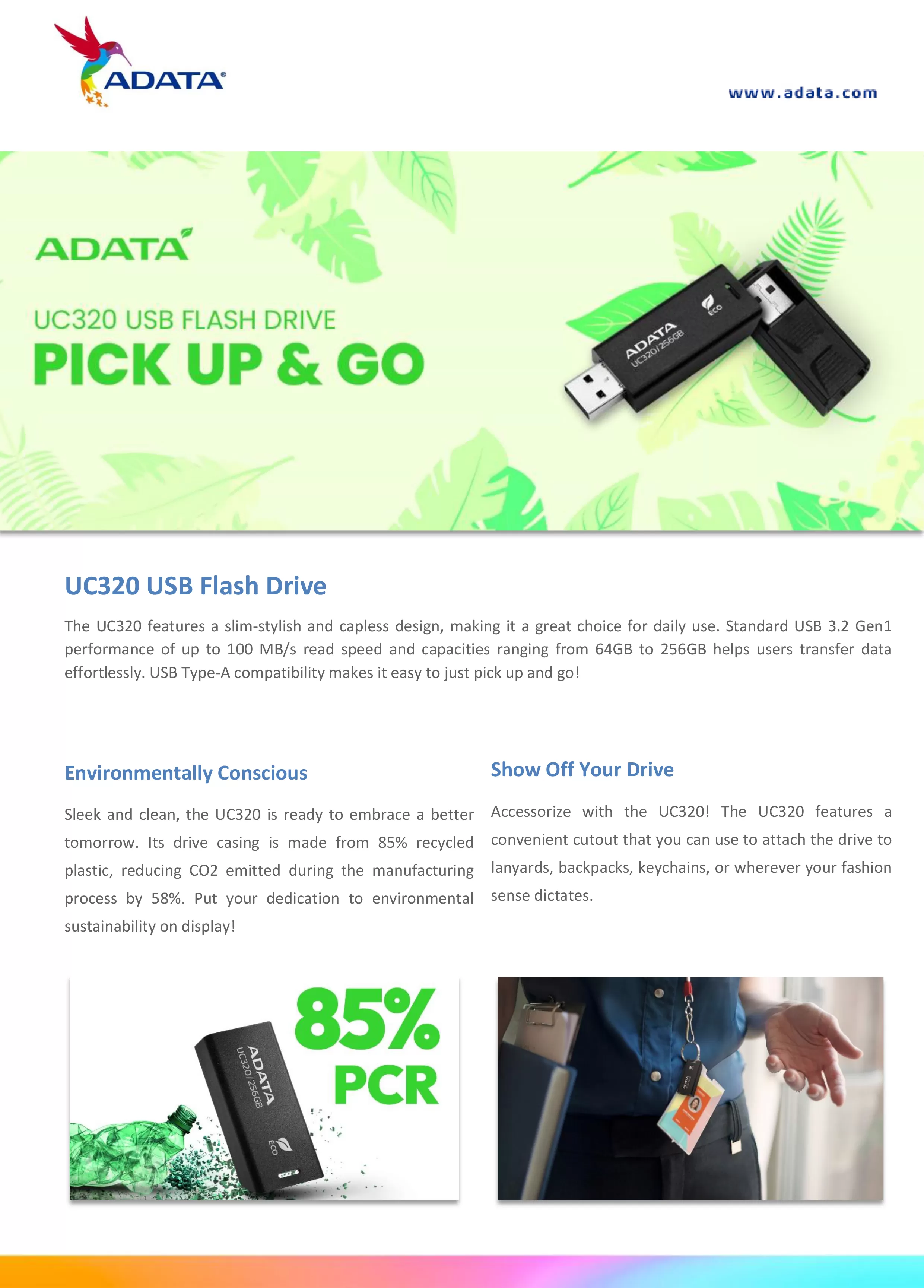 ADATA 威剛 UC320 USB 隨身碟