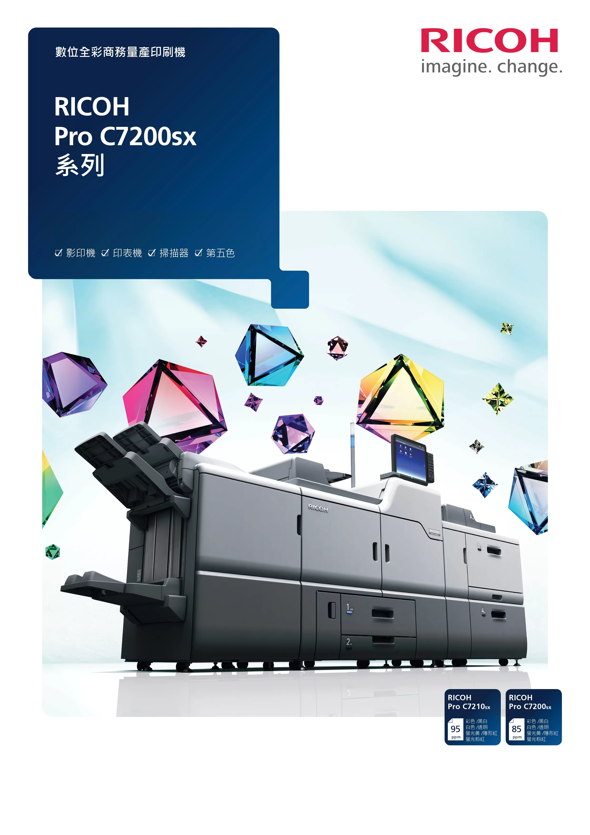RICOH 理光 Pro C7210SX Graphic Arts Edition 彩色生產型印表機