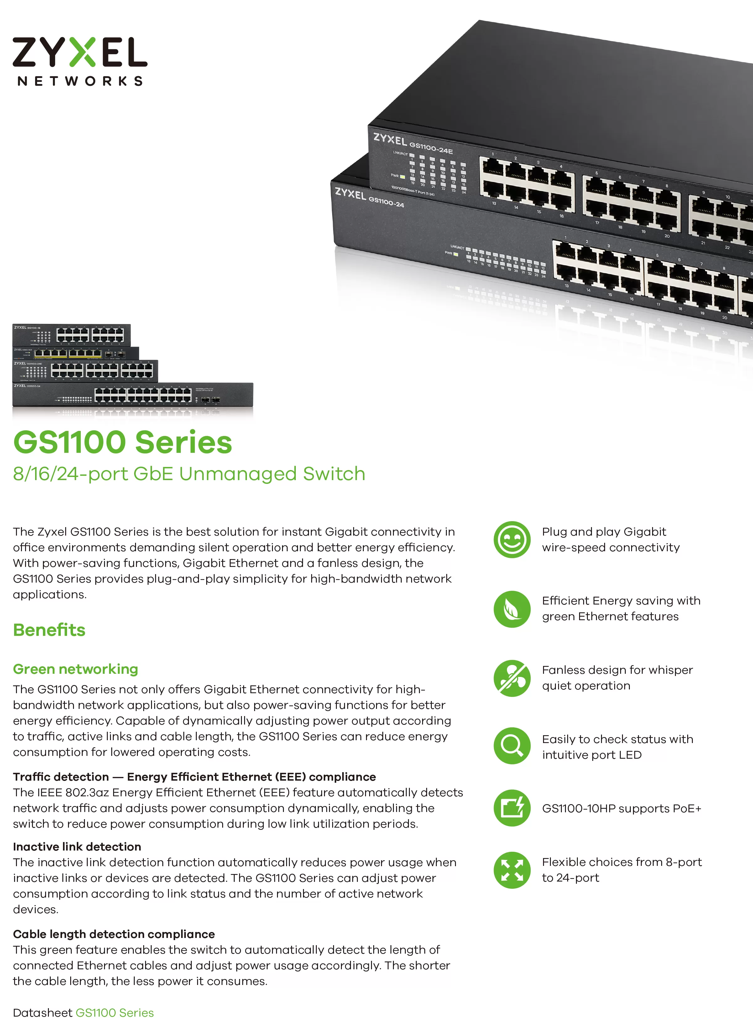 Zyxel 兆勤 GS1100-24 8埠Gigabit無網管交換器,實際價格以報價為主,GS1100-24,Zyxel兆勤GS1100-248埠Gigabit無網管交換器,原廠保固,大量採購歡迎洽詢