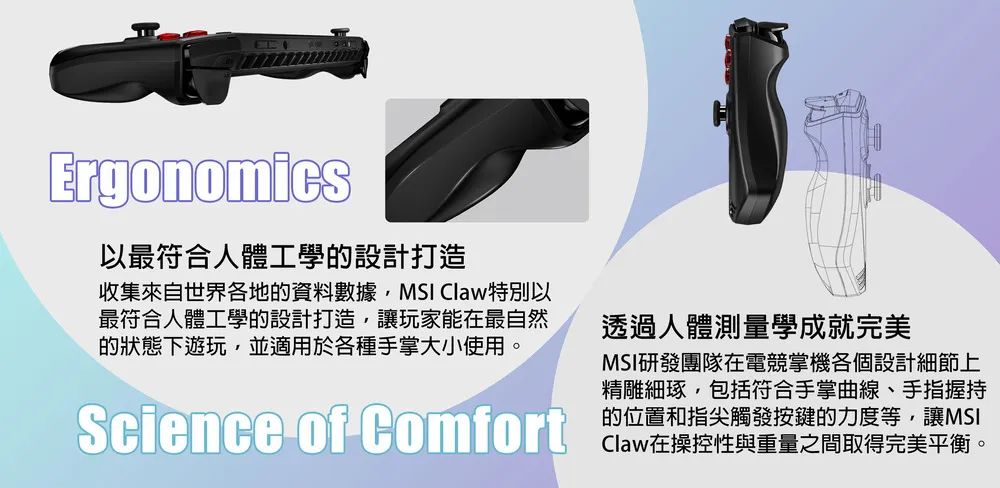 MSI 微星 A1M Intel Core Ultra 7/Intel Arc/1TB SSD 高規格電競掌機