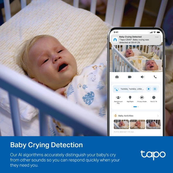 TP-Link Tapo C840 旋轉式智慧嬰兒攝影機
