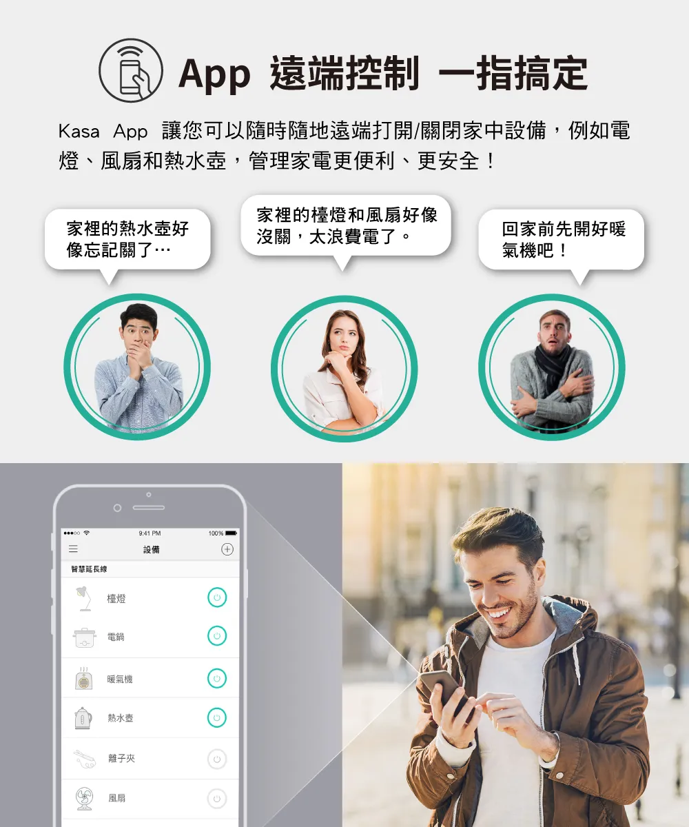 TP-Link HS300 Kasa 智慧 Wi-Fi 電源延長線