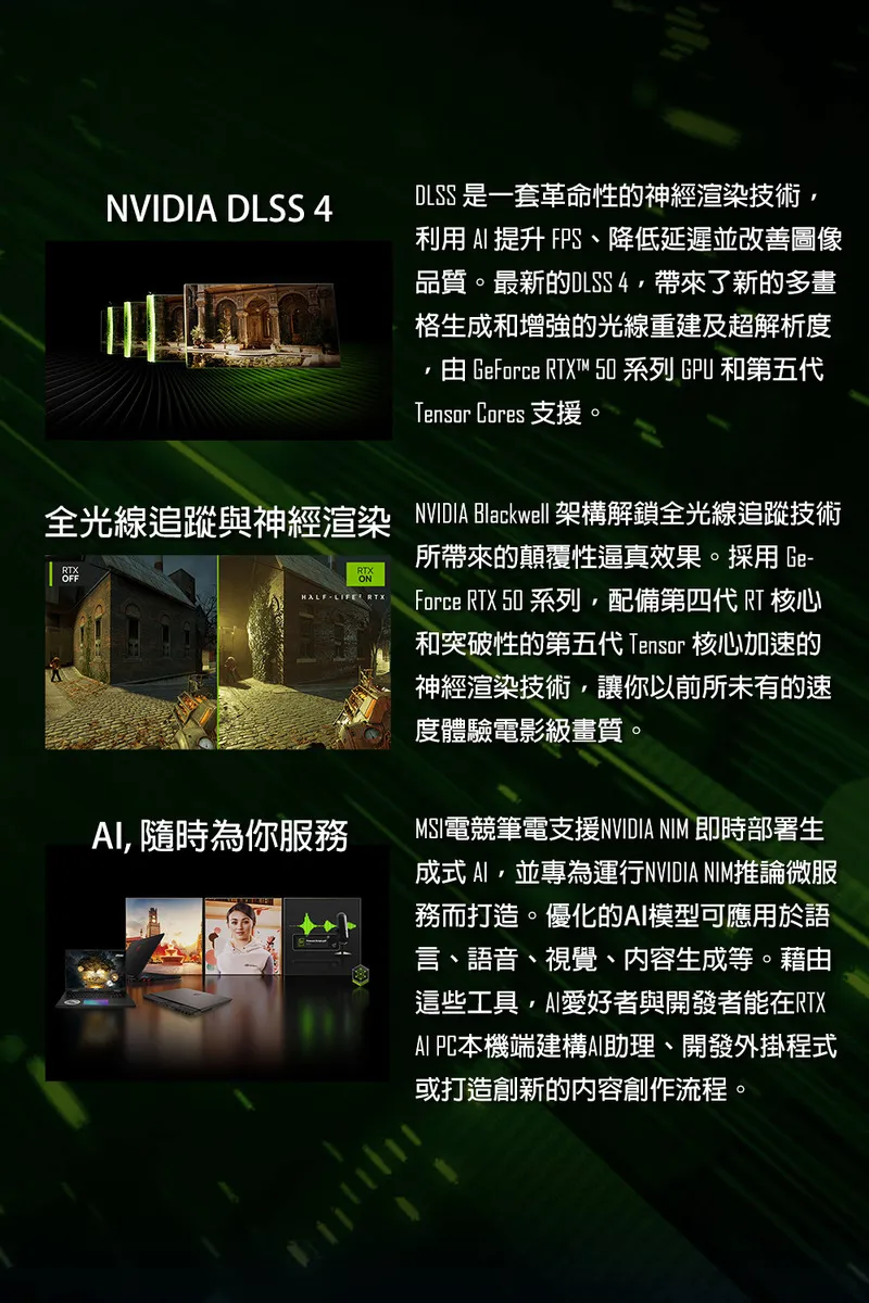 MSI 微星 Pulse  AMD AI 7 350 處理器/NVIDIA RTX 5060 8GB 滿級電競筆電