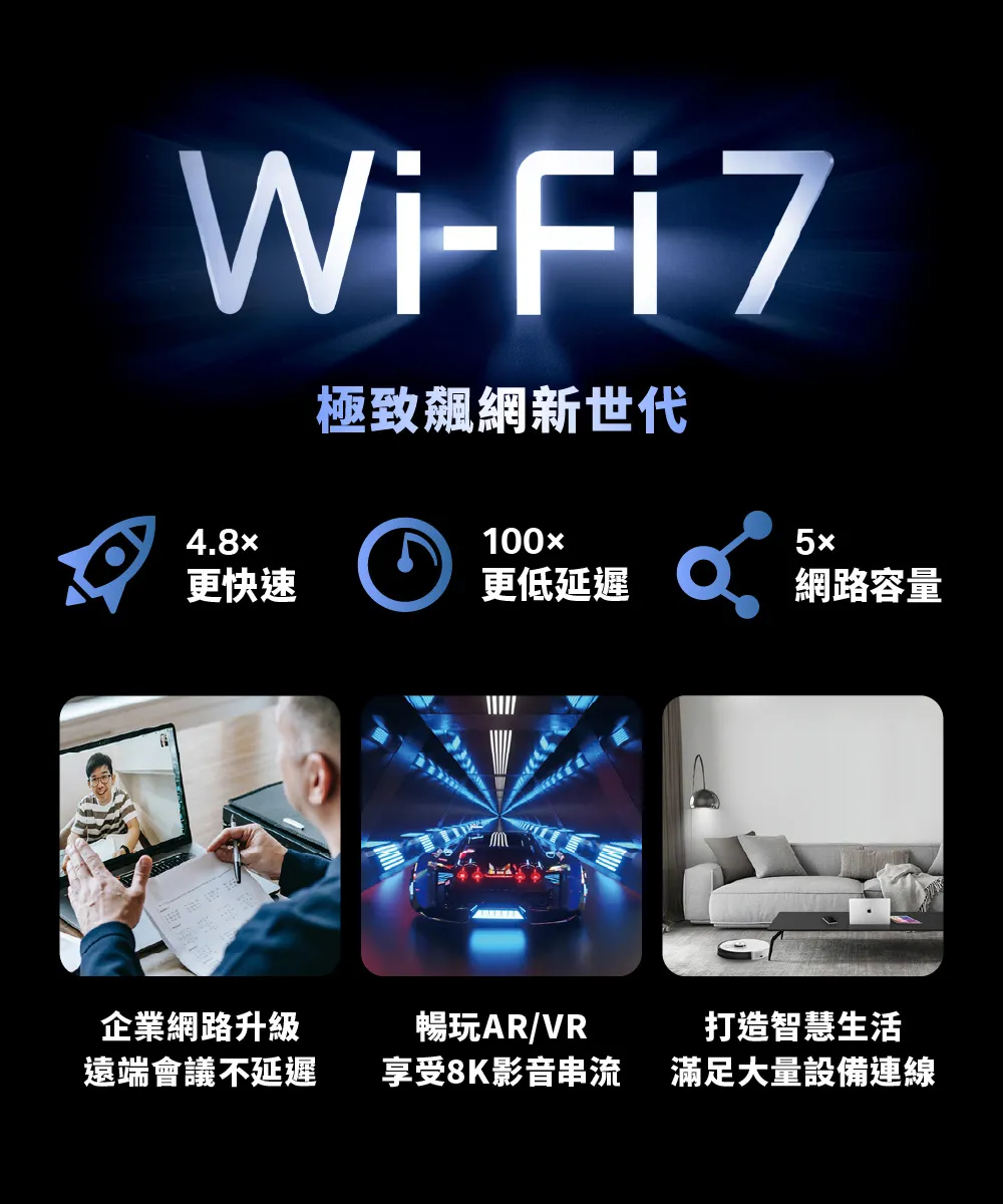 TP-Link Archer BE805 BE19000 三頻 Wi-Fi 7 路由器