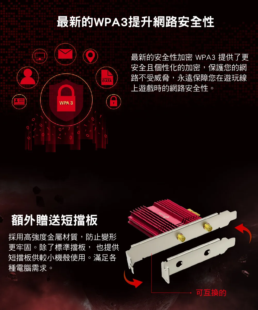 TP-Link Archer TX3000E AX3000 Wi-Fi 6 藍牙 5.2 PCIe 無線網卡