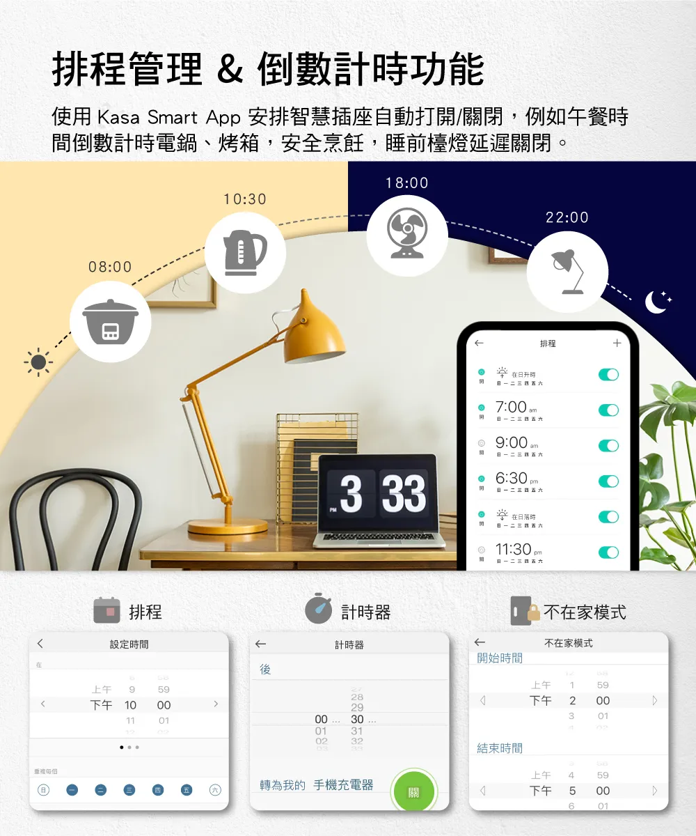 TP-Link KP303 Kasa智慧 Wi-Fi 電源延長線 (3個獨立插座)