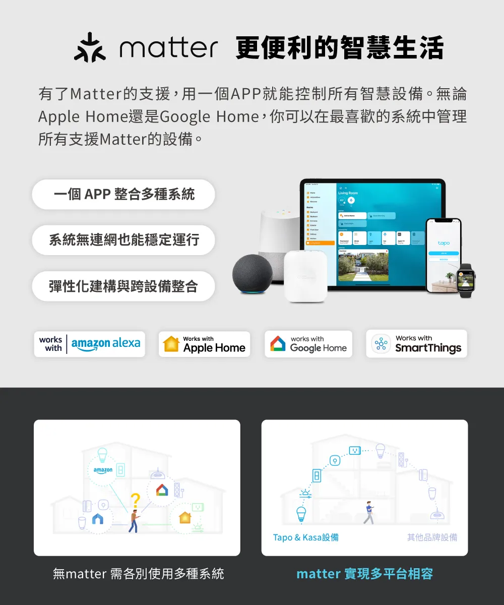 TP-Link Tapo P125M 迷你型智慧 Wi-Fi 插座