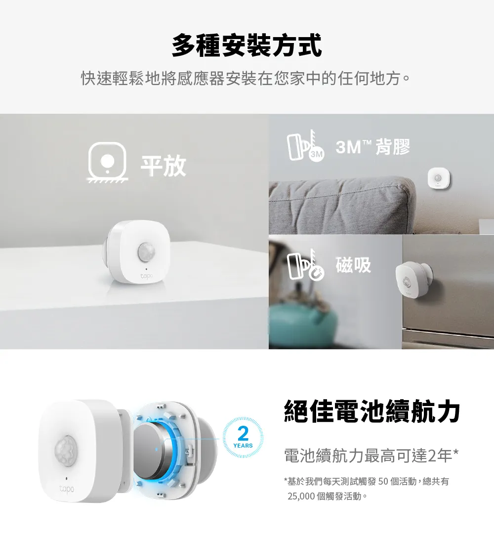 TP-Link Tapo T100 智慧感應器