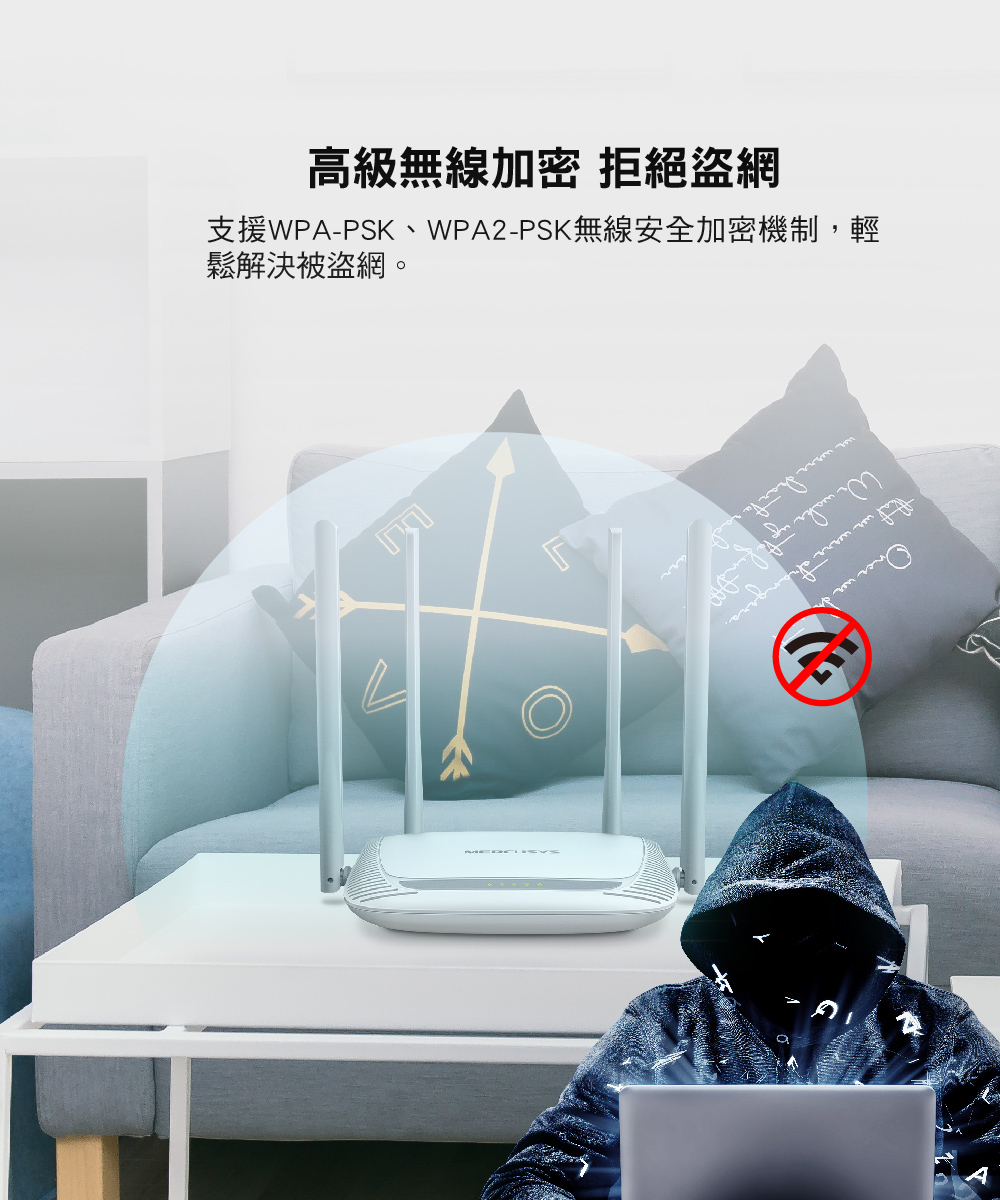 Mercusys 水星 MW325R 300Mbps 加強型 無線 N 路由器