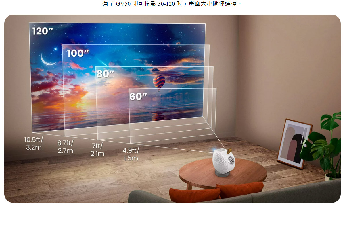 BenQ GV50 雷射智慧微型投影機500ANSI,U52520082,BenQGV50雷射智慧微型投影機500ANSI,原廠保固,大量採購歡迎洽詢,品質保證