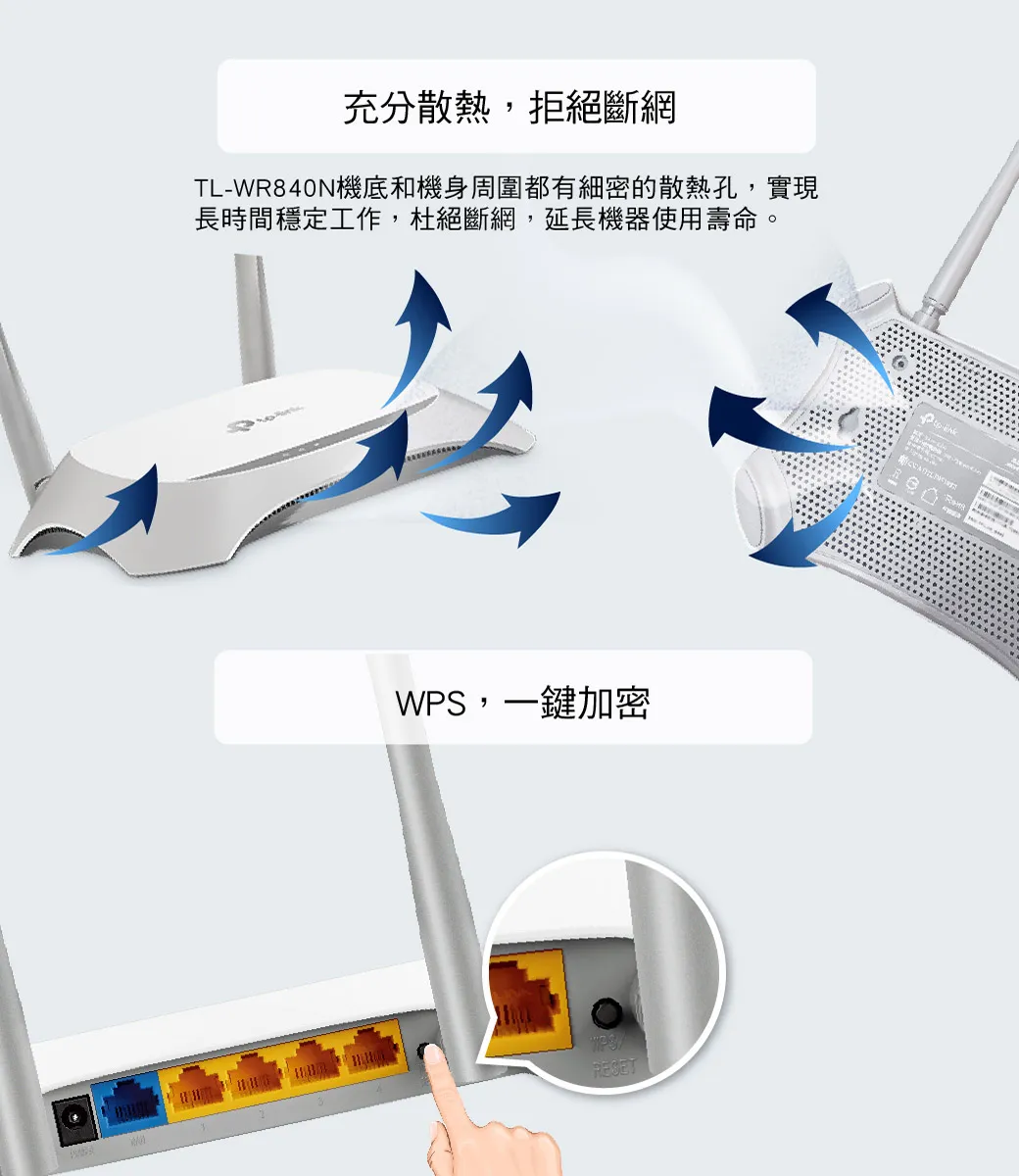 TP-Link TL-WR840N 300Mbps 無線 N 路由器 / 分享器