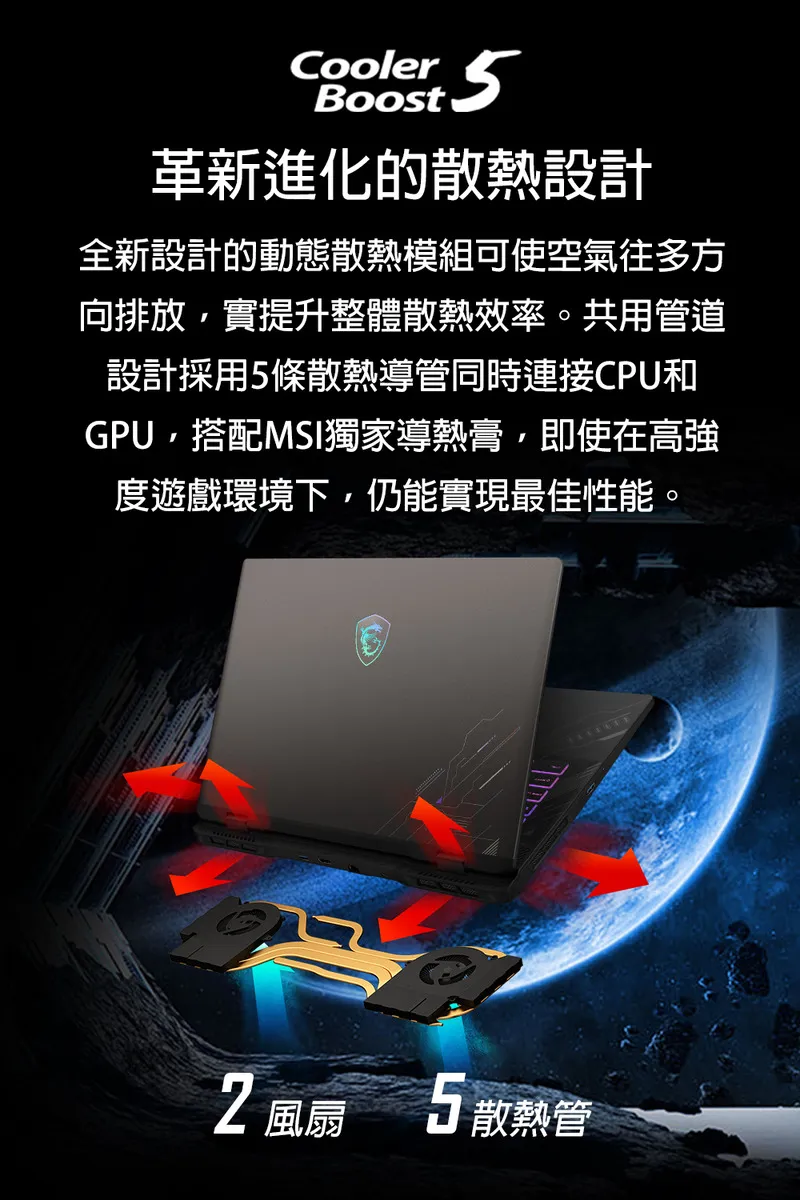 MSI 微星 Crosshair 16 HX Intel Core i7-14700/NVIDIA RTX 4060 8GB 入門級電競筆電