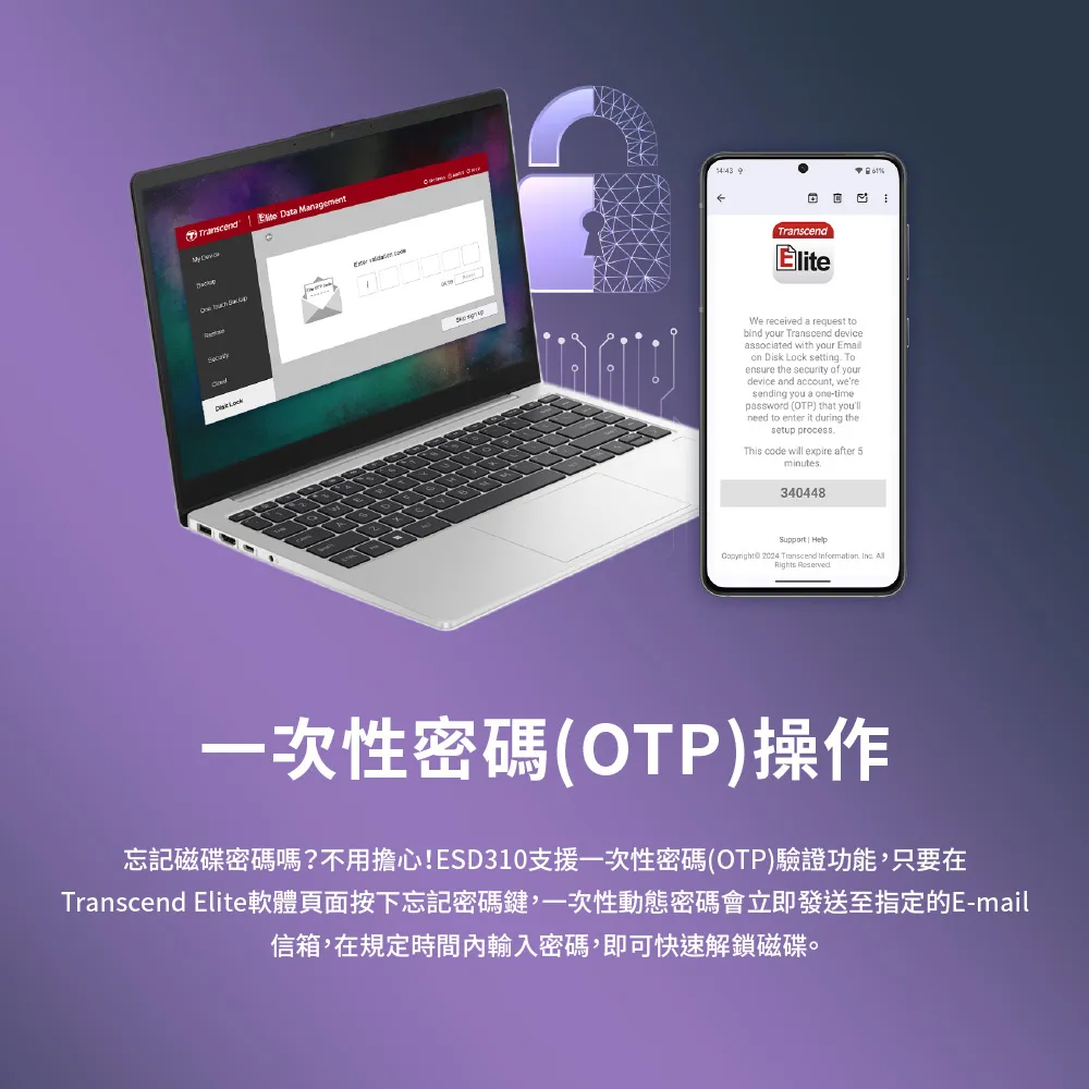 Transcend 創見 ESD310 行動固態硬碟 256GB 黑色