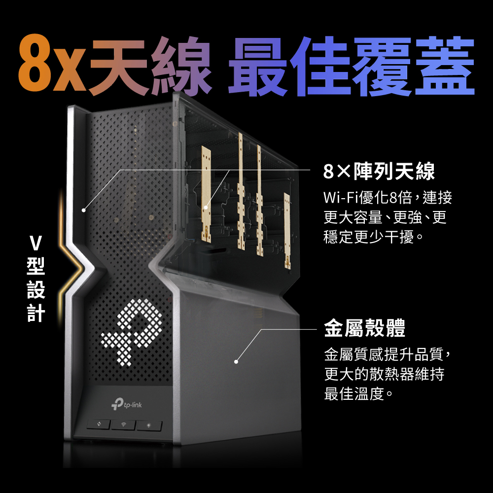 TP-Link Archer BE800 BE19000三頻Wi-Fi 7路由器