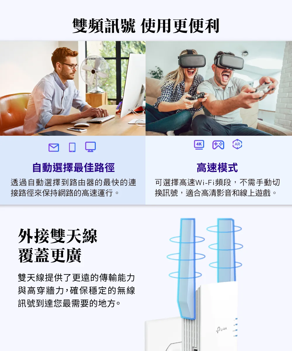 TP-Link RE505X AX1500 Wi-Fi 6 訊號延伸器