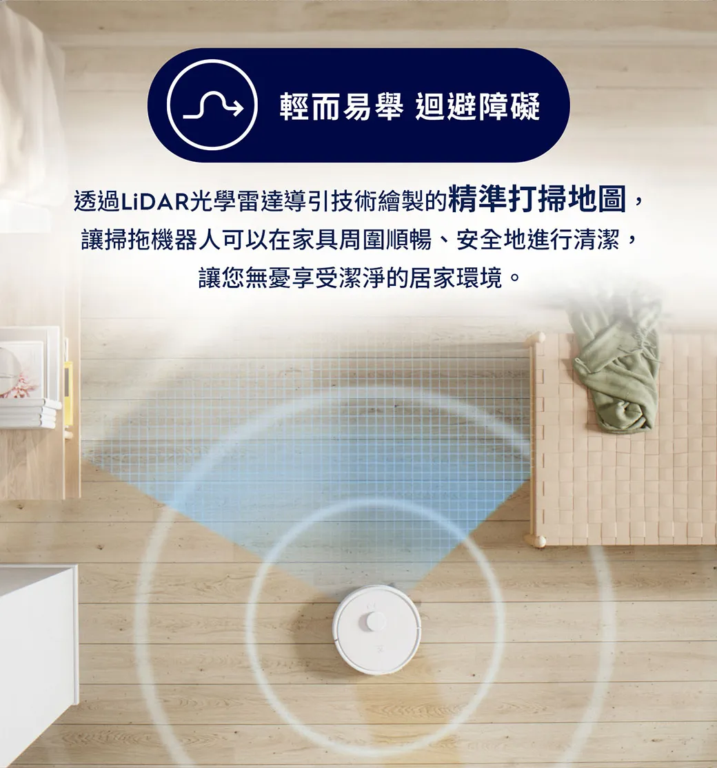 Electrolux 伊萊克斯 EFR71222DS 極適家居700 自動除塵掃拖機器人 (柔霧白)
