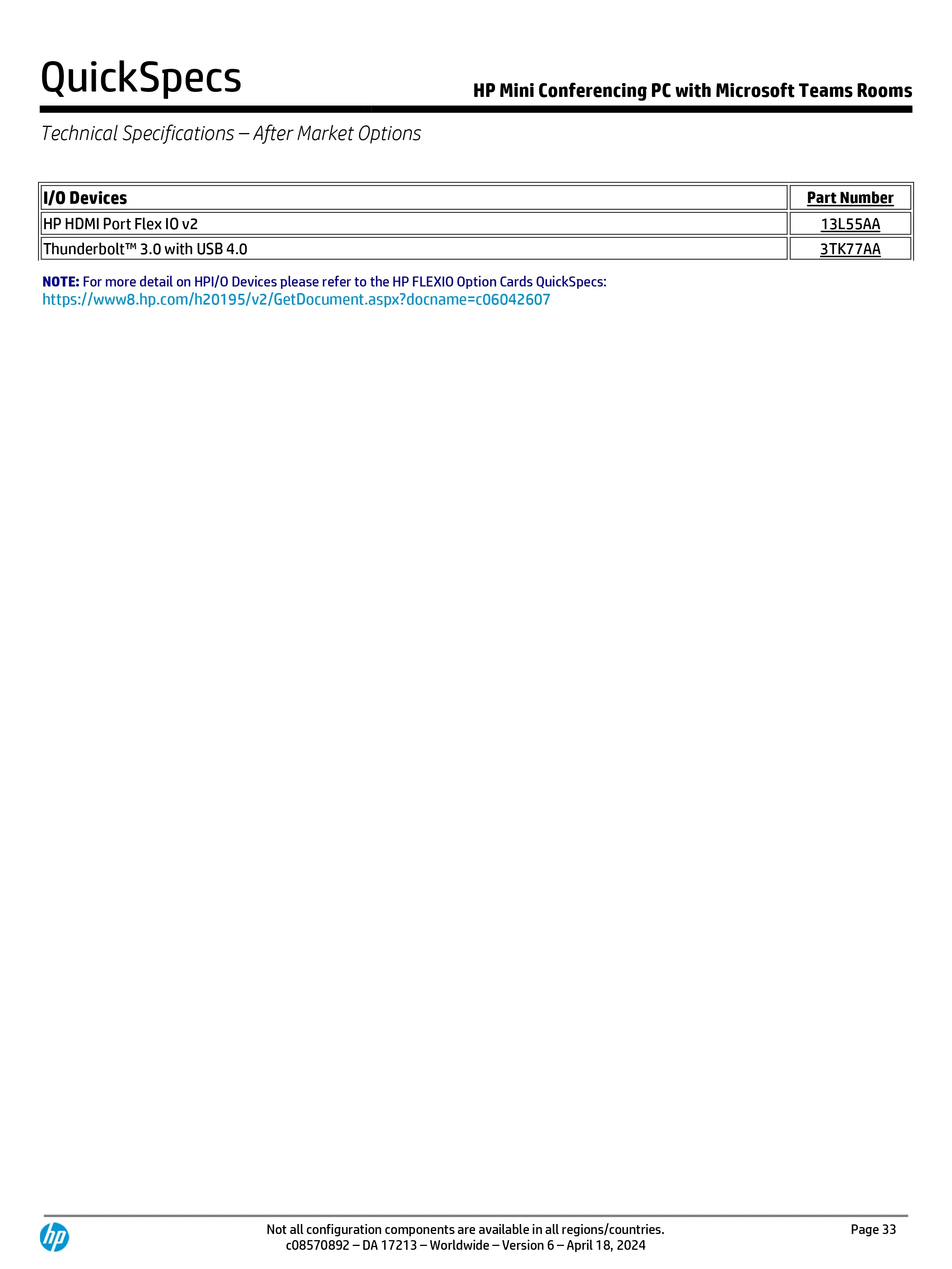 HP 惠普 Mini Conferencing 電腦搭載 Microsoft Teams Rooms (9C428AW)
